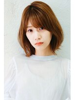 ふんわりミディ/透明感カラー/髪質改善トリートメント【銀座】