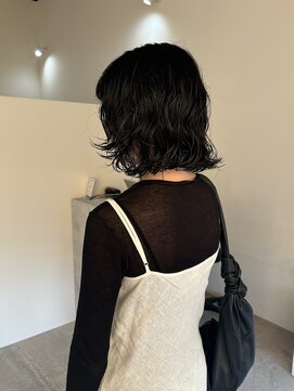 アワイ(awai) 顔まわりニュアンスボブパーマ