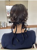 ベロアリボンツインアレンジ