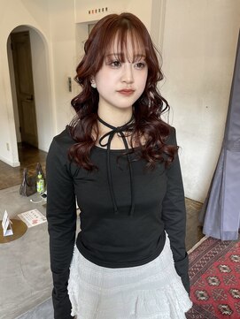 ヘアーアイスカルテット(HAIR ICI QUARTET) ブリーチなしダブルカラーアプリコットオレンジレッドピンク韓国