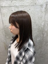 デフカッヅ 北千住(DEF CUTZ) ナチュラルブラウン×フェイスレイヤー