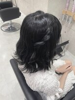 ヘア サロン クラン 東心斎橋店(hair salon clan)&nbsp;ねじりハーフツイン/心斎橋ヘアセット