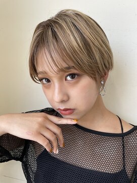 ハピネス クローバー 八木店(Happiness CLOVER) ナチュラルボブ前髪ありイメチェン20代30代40代50代ショートボブ