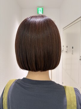 エマ(emma) 収まりの良いボブ☆オレンジカラー