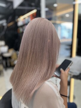 ラピス 渋谷本店(Lapis) ホワイトパールミルクティー/髪質改善/ハイトーン/ケアブリーチ