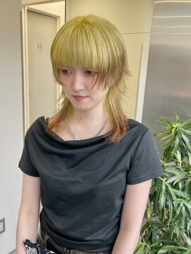 ゴウトゥデイシェアサロン 町田店(GO TODAY SHAiRE SALON) 残留活かしたデザインカラー♪