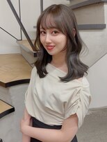 ミリ(mm)&nbsp;レイヤーカット オリーブベージュ カラー 韓国 髪質改善 仙台