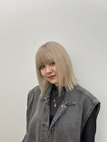 アニー 松戸(ANNI) ホワイトグレージュ/ミニウルフ/デジタルパーマ/チェリーブラウ