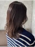 ミディアム　レイヤースタイル　ハッシュカット