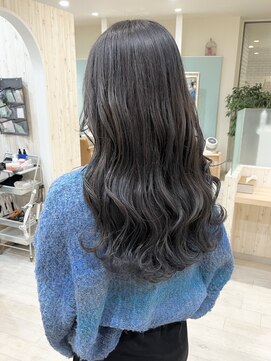 ルーム 郡山店(ROOM) ブリーチ1回~髪質改善カラー×透明感たっぷりダークグレージュ＊