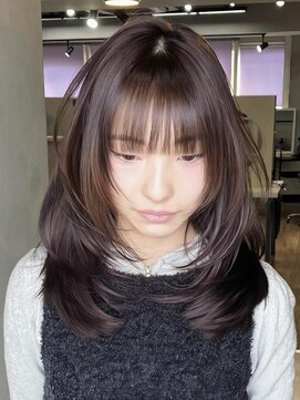 フォート(FORT) ダークグレージュ/ハッシュカット/ブリーチなしダブルカラー