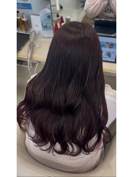 ケンジ 平塚ラスカ店(KENJE) ダークレッド/ダークブルー/デジタルパーマ/平塚駅