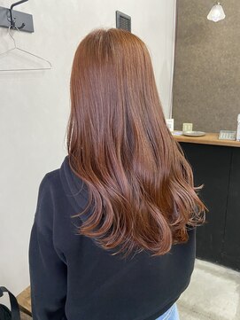 サンズヘアー(3’s hair) *春夏にぴったりorange brown×long style*