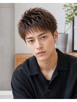MEN's Baguz MEN'Sカット/ MEN'Sパーマ/ MEN'Sカラー メンズショート無造作束感ニュアンスパーママッシュヘア