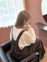 パーク バイ グラッジ 池袋(Park by GLADGE)&nbsp;ミディアムボブミルクティーベージュ
