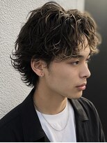 マナ 阪神尼崎(MANAZ)&nbsp;16. ニュアンスパーマ/メンズ/センターパート/パーマ
