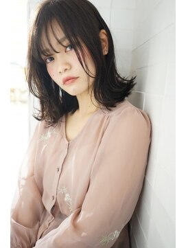 ネオリーブ クーロ(Neolive curro) 結べる長さの外ハネミディ×シースルーバング♪