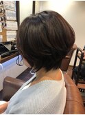小顔補正立体カットで絶壁解消大人ボブ♪
