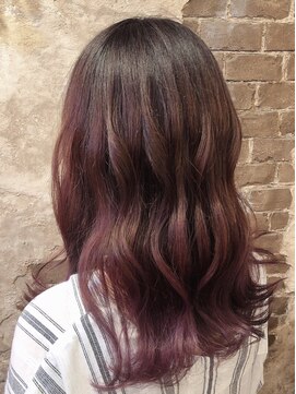 マギーヘア(magiy hair) [meyou]ピンクバイオレット グラデーション