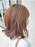 ナチュラルカラー ツヤ感 透明感 up ゴールド×ベージュブラウン