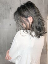 ヘアーメイクオズ(hair make O/S)&nbsp;担当 照井  ブリーチオンカラー◎グレージュ×抜け感ミディアム
