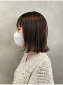 切りっぱなしボブ