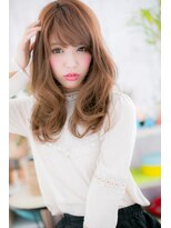 ミック 日暮里店(miq) 甘辛★Aラインエアリーカール外国人風オレンジカラーb1