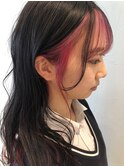 お洒落なモテ髪♪透明感☆かわいいインナーカラー×ピアスカラー