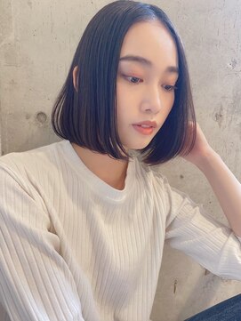 ルービック 豊中(Rubik's) ナチュラル_大人ボブ_インナーカラー