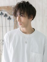 モッズヘアメン 札幌月寒店(mod's hair men) ≪mod's men≫透けバングで優し気◎束感ショートウェットヘアe