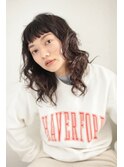 オン眉　レイヤー　パーマ　プードルパーマ　代官山　中目黒