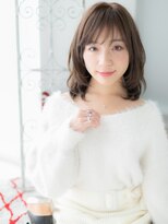 アルバハナレ 横浜(αlba HANARE)&nbsp;関内/髪質改善/グレーベージュ×くびれミディアムボブディf