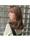 似合わせカット×シースルーバング×アースカラー×伸ばしかけ