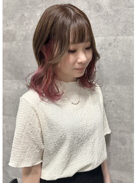 ルイス(L'wis) インナーカラー学割U24ケアブリーチ渋谷10代20代デザインカラー