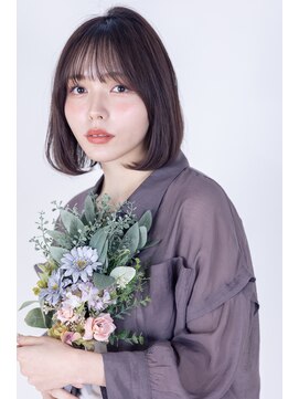 スノードロップ 高円寺店(Snowdrop) 黒髪/グレーベージュ/レイヤーロング/前髪パーマ/高円寺