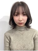 レッドブラウンショコラグレーベージュフルバングボブ