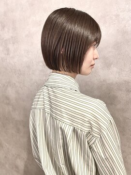 ゴウトゥデイ 渋谷MODI店(GO TODAY) 【首細頭小】ミニボブ×ミルクチョコレートブラウン