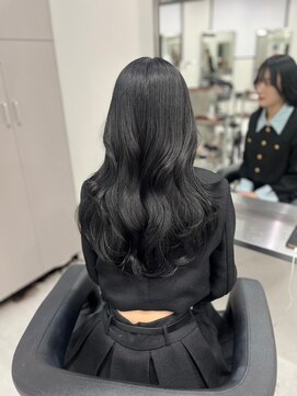 ベレーザシェルト(Beleza scelto) 6701髪質改善アッシュブラックカーキベージュ韓国ワンホンヘア