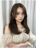 韓国くびれロング レイヤーオルチャン小顔前髪 艶髪