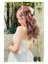 セットサロン ココ 可愛いハーフアップ