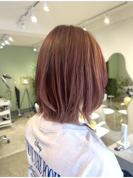 サビィ(Sabby) レイヤーボブ/クリーミーピーチ/ブリーチ/氏川洸希