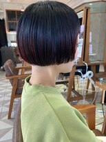 バブ バイネオリーブ(Bab by neolive)&nbsp;ミニボブ/切りっぱなし/デザインカラー/ボルドー