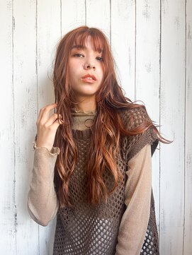 メルト 吉祥寺(melt) ブリーチ無しコーラルオレンジ吉祥寺１０代