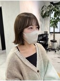 切りっぱなしボブ×柔らか
