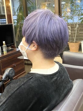 キャラ 池袋本店(CHARA) ラベンダーアッシュ◎ダブルカラーマッシュショート【池袋】