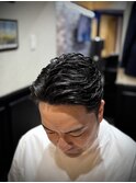 20代30代ビジネスツーブロック爽やかカッコいい七三アップバング