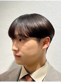 メンズ/韓国風シースルーマッシュ/刈り上げ