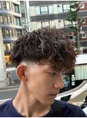 *NOISMツイストスパイラルツーブロックマッシュビジネススタイル