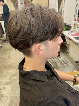 ボタンヘアー 日吉(BoTaN HAIR) 毛流れパーマ/フェザーパーマ/センターパート/ニュアンパーマ