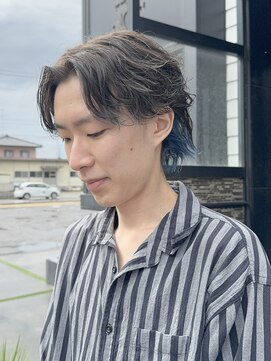 ヘアーアトリエ ラフェル(hair atelier Rafel) フェザーパーマ×インナーブルー
